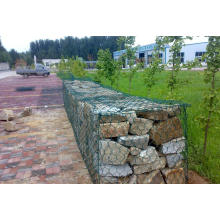 Boite gabion galvanisée creuse à chaud / Gabion hexagonal pour barrage